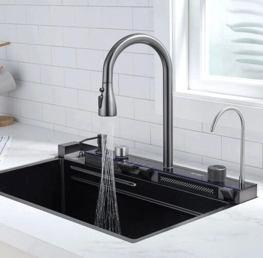5 Botton Water fall Kitchen Sink Size 30x18x10 Inch - Image 5