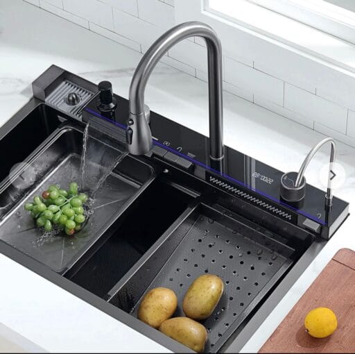 5 Botton Water fall Kitchen Sink Size 30x18x10 Inch - Image 2