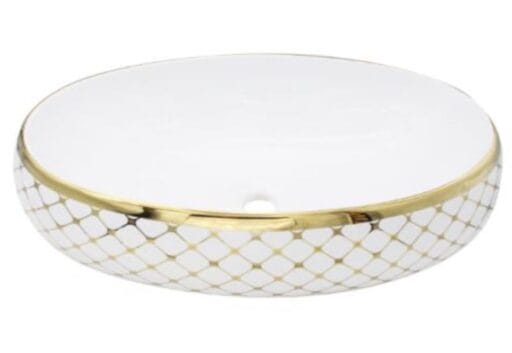 Wash Basin White Gold