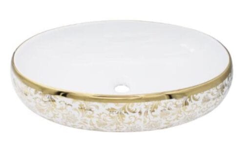 Wash Basin White Gold