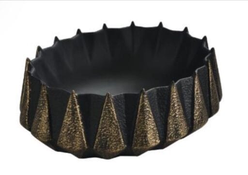 Wash Basin Black Gold Matt