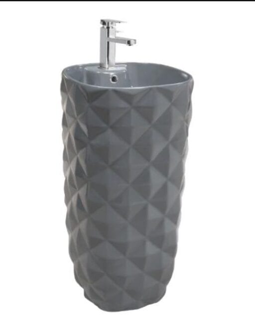 Standing Wash Basin Matt Grey