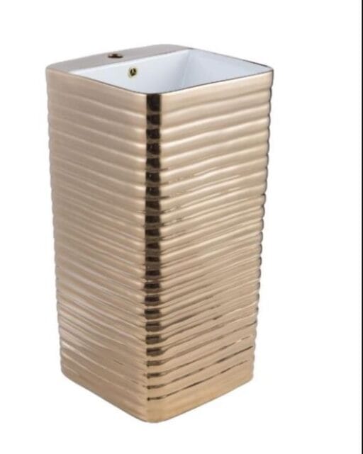 Standing Wash White & Rosegold Glossy