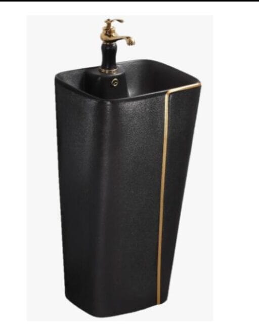 Standing Wash Basin Matt Black