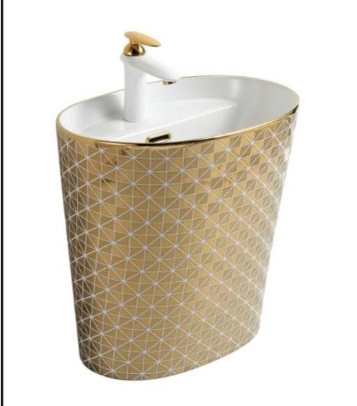 Standing Wash Basin Rose Gold