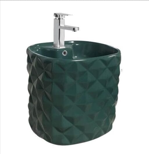 Standing Wash Basin Matt Green