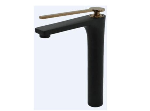Faucet 12" Black Matt & Rose Gold ( Brass )