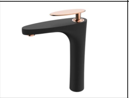 Faucet 12" Mixer Full Black Matt & Rose Gold ( Brass )