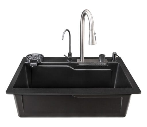 Quartz All In One Kitchen Sink Full Set - Image 8
