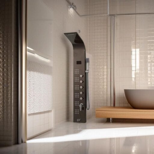 Digital Display Led light Shower Panel SS Body