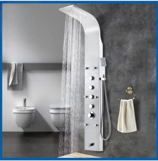 LED Chrome Multi functional Shower Panel