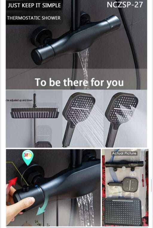 Thermostatic Shower Set Model No: 0027
